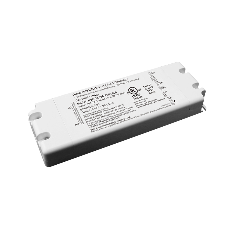 30W Triac 0-10V 可调光 LED 驱动器 CV LED 灯