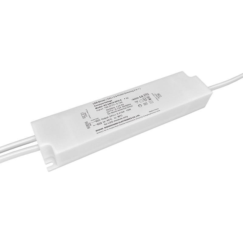 DP2 10W 20W CV DALI 2 Push LED 驱动器，带 PVC 绝缘线