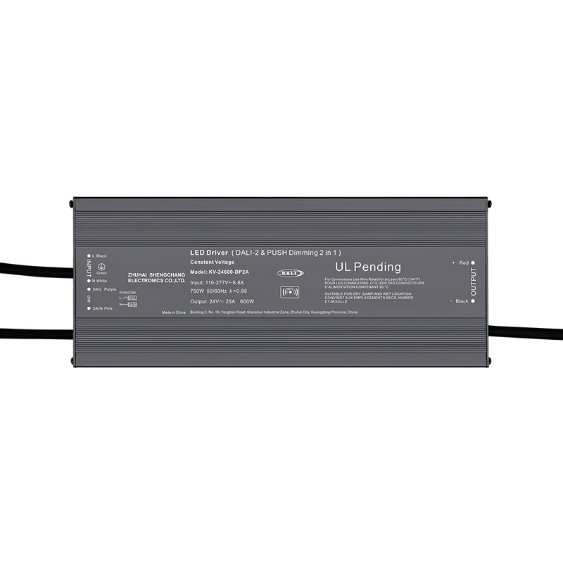 DP2 500W 600W CV DALI 2 Push 可调光 LED 驱动器，适用于 LED 灯