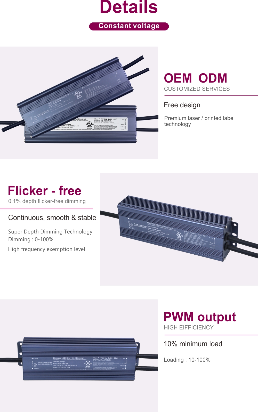 调光 LED 驱动器 (11) 150W 200W