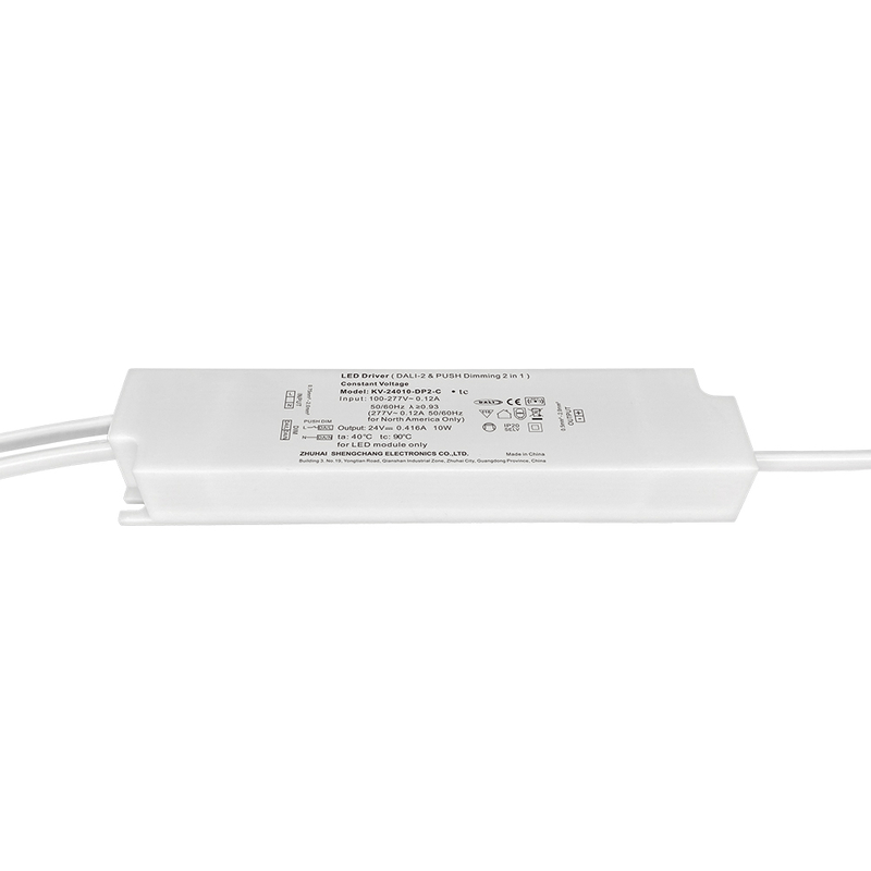 DP2 10W 20W CV DALI 2 Push LED 驱动器，带 PVC 绝缘线