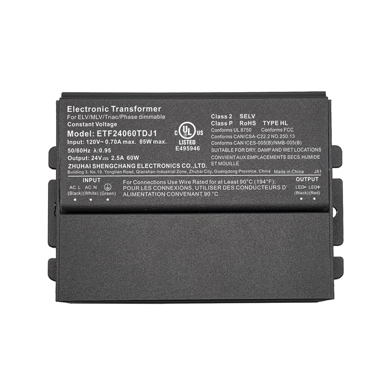 60 96 120 150 180 192 200 288 300瓦可控硅调光户外低压变压器12V 24V DC