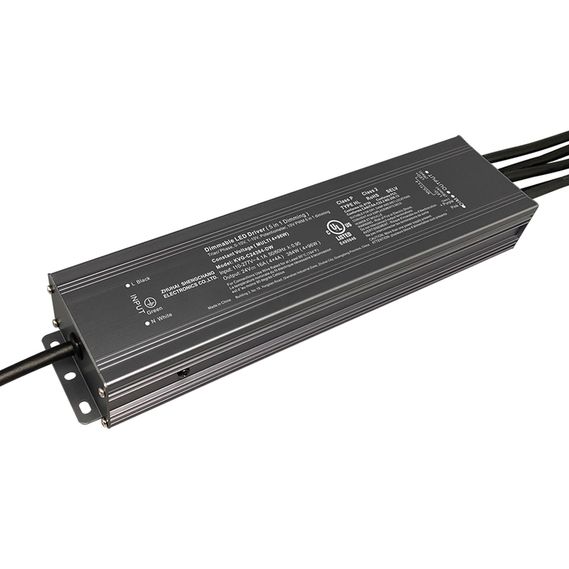 Class 2 180W 192W 288W 300W 384W Triac 0-10V 可调光 LED 驱动器 CV 100V 110V 120V 277V 交流输入