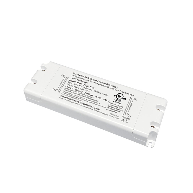 30W Triac 可调光 LED 电源 CV 100 V 交流至 12v 24v 36v 48v