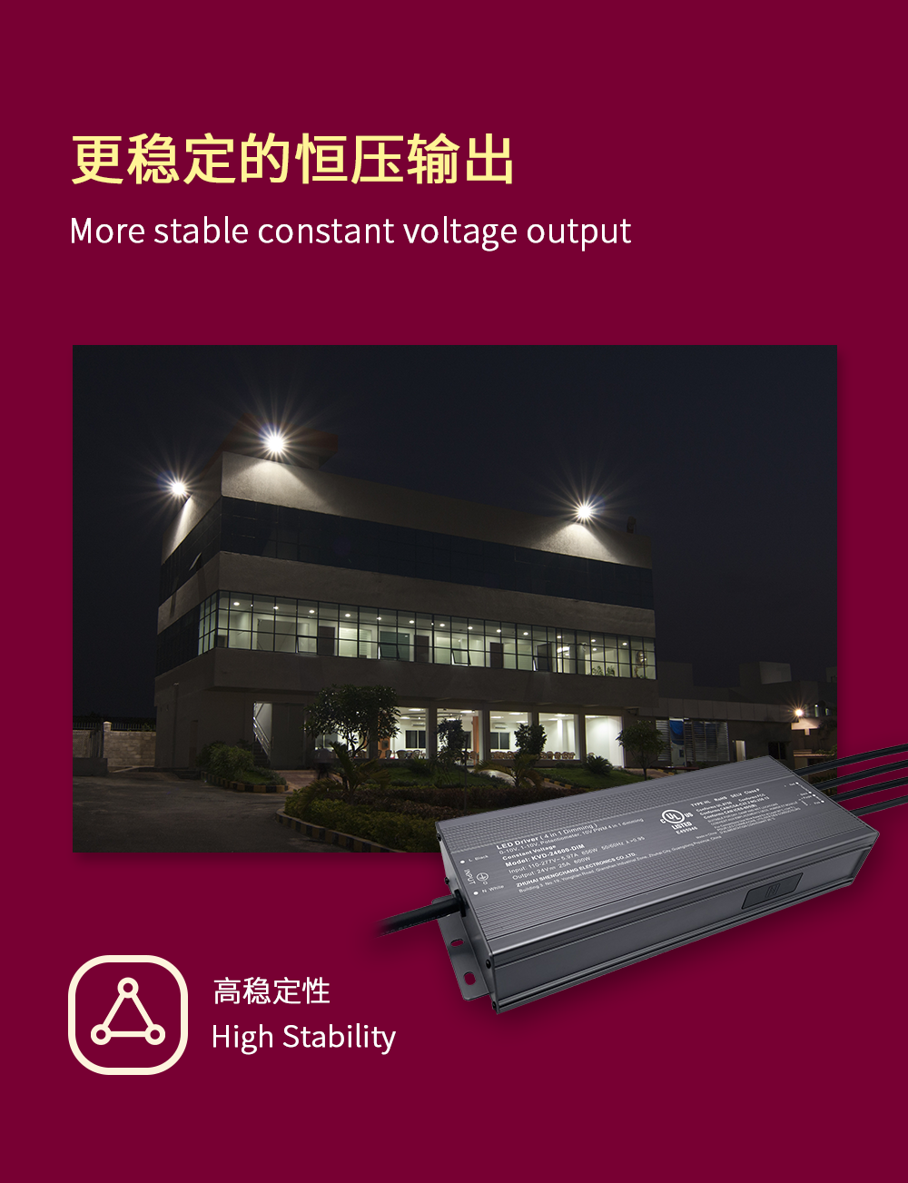 500W 600W 三端双向可控硅开关元件 0-10V 可调光 LED 驱动器 100V 110V 120V 277V (3) 