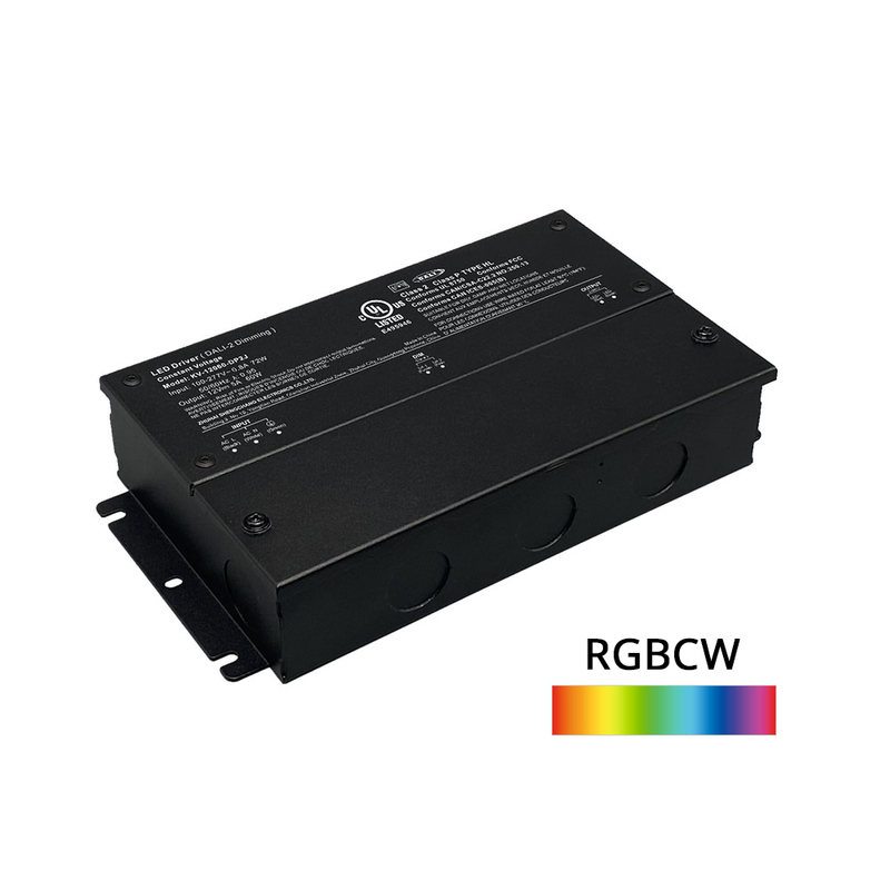 DP2 300W CV RGB CW DALI 2 推式调光 LED 驱动器，带接线盒