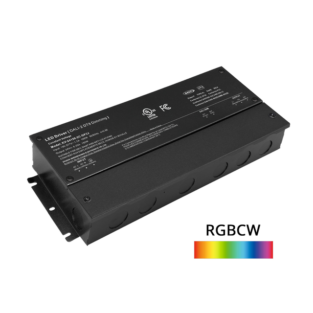 DP2 150W 200W CV RGB CW DALI-2 推式调光 LED 驱动器，带接线盒