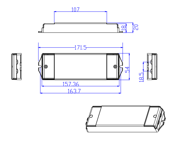 30W 2 级 CCT DMX512 恒压 LED 驾驶员照明 LED DMX (1)