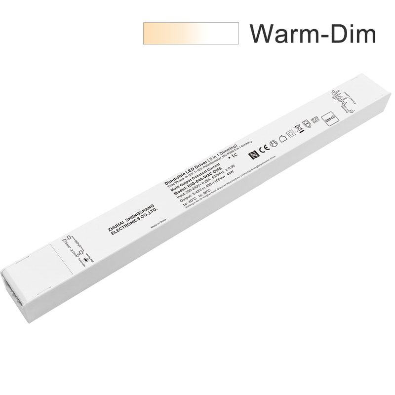 30 40 60 瓦 CC 调光至温暖 0-10V 可调光恒流 LED 电源 100V 110V 120V 130V 277V AC