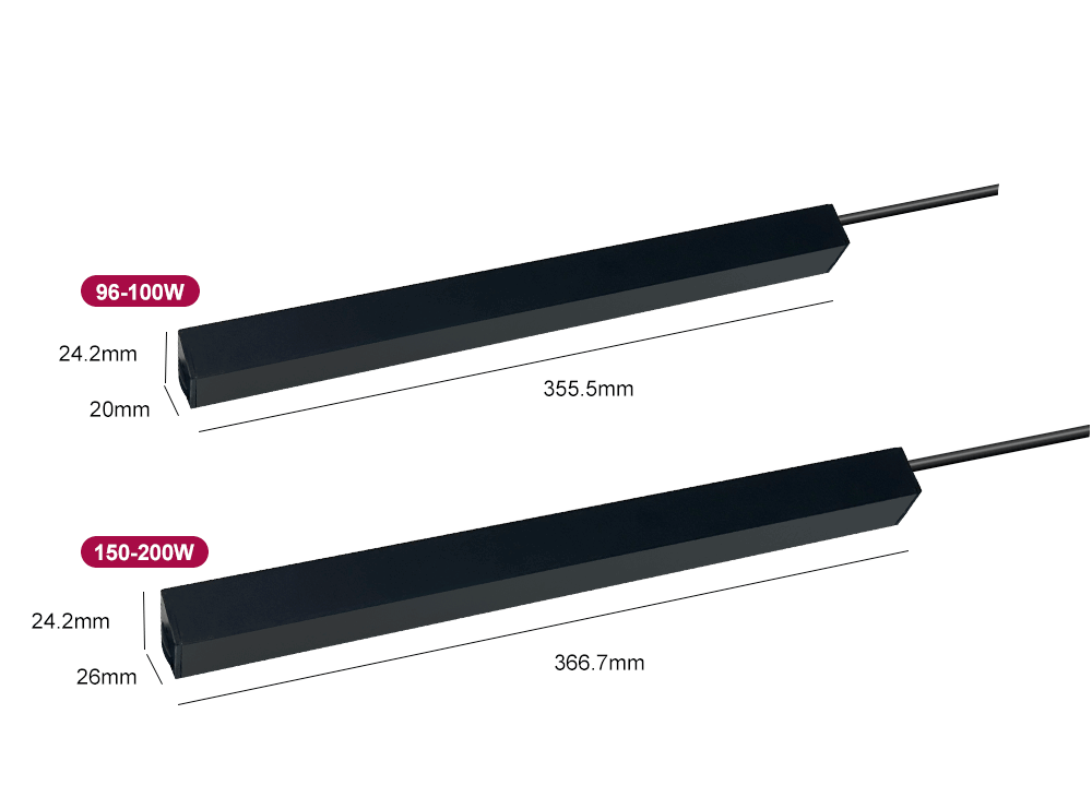 96W 100W 150W 200W 磁力轨道灯头 H 型导轨双向可控硅 0-10V 可调光 LED 驱动器 24V 48V DC (5)