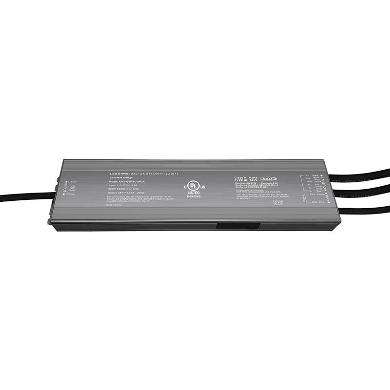 DP2 300W CV RGB CW DALI 2 推可调光 LED 驱动器 12Vdc 24Vdc 36Vdc 48Vdc